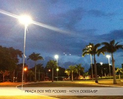 Praça dos Três Poderes - Nova Odessa/SP - Projeto RT ENERGIA