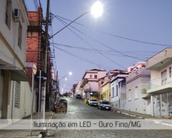 Substituição de iluminação para LED - Ouro Fino/MG - PROJETO RT ENERGIA